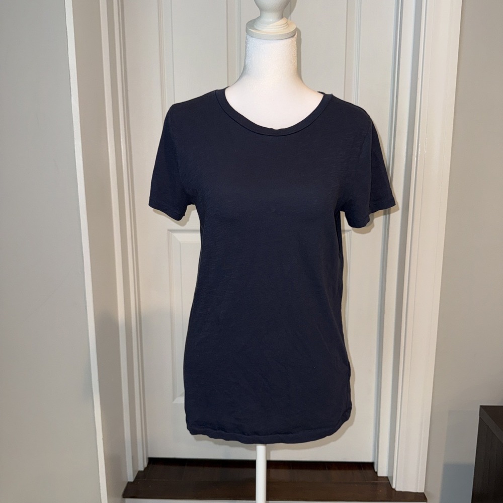 J. Crew Factory Navy Short Sleeve Crewneck Tee